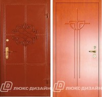 Металлическая дверь с элементами ковки и литья