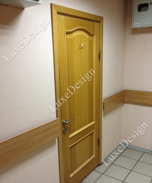 Дверь в офис с панелью МДФ