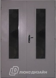 Дверь техническая - порошковое напыление с лаком и стеклом